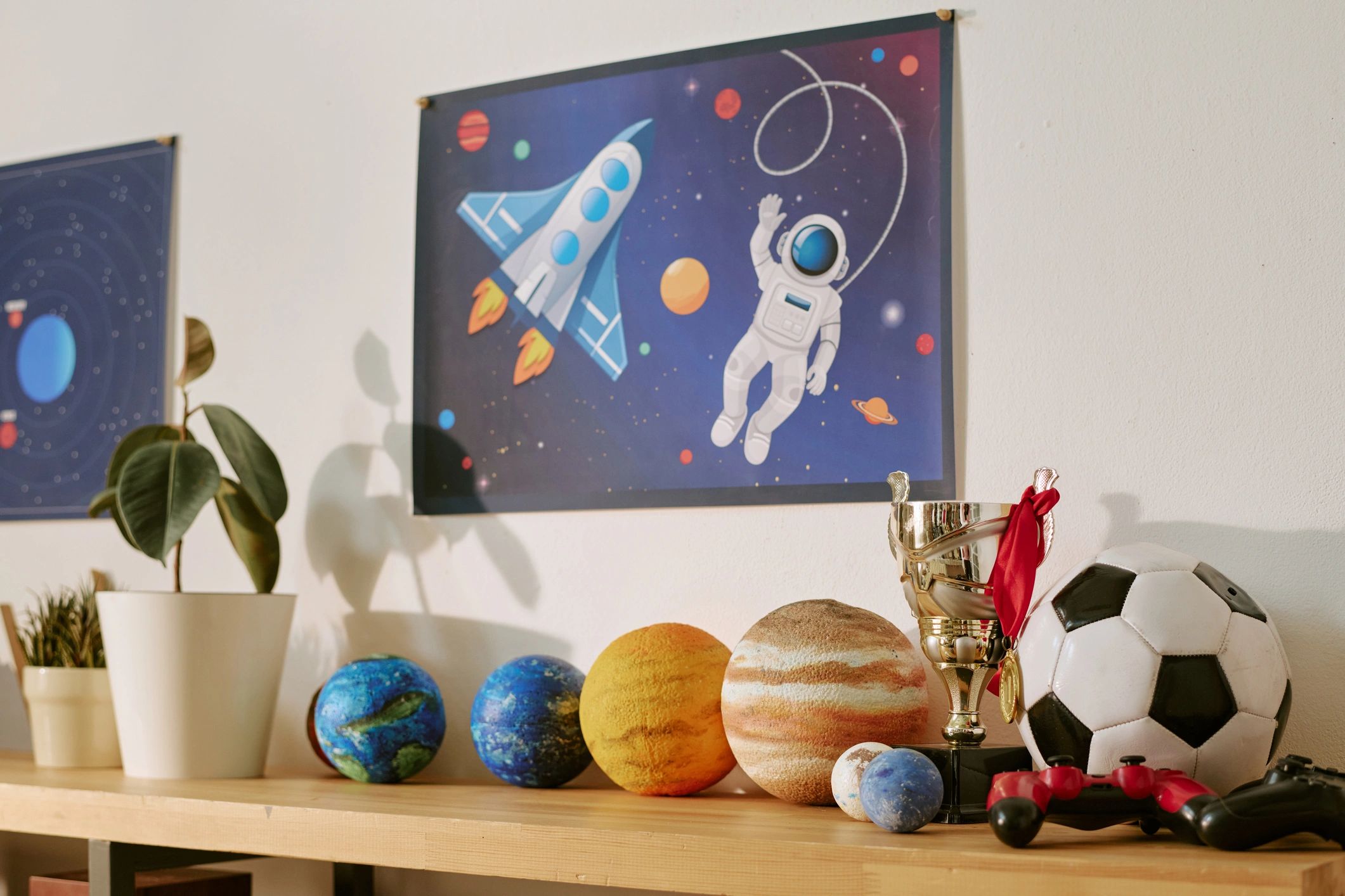 Espacio infantil con elementos educativos